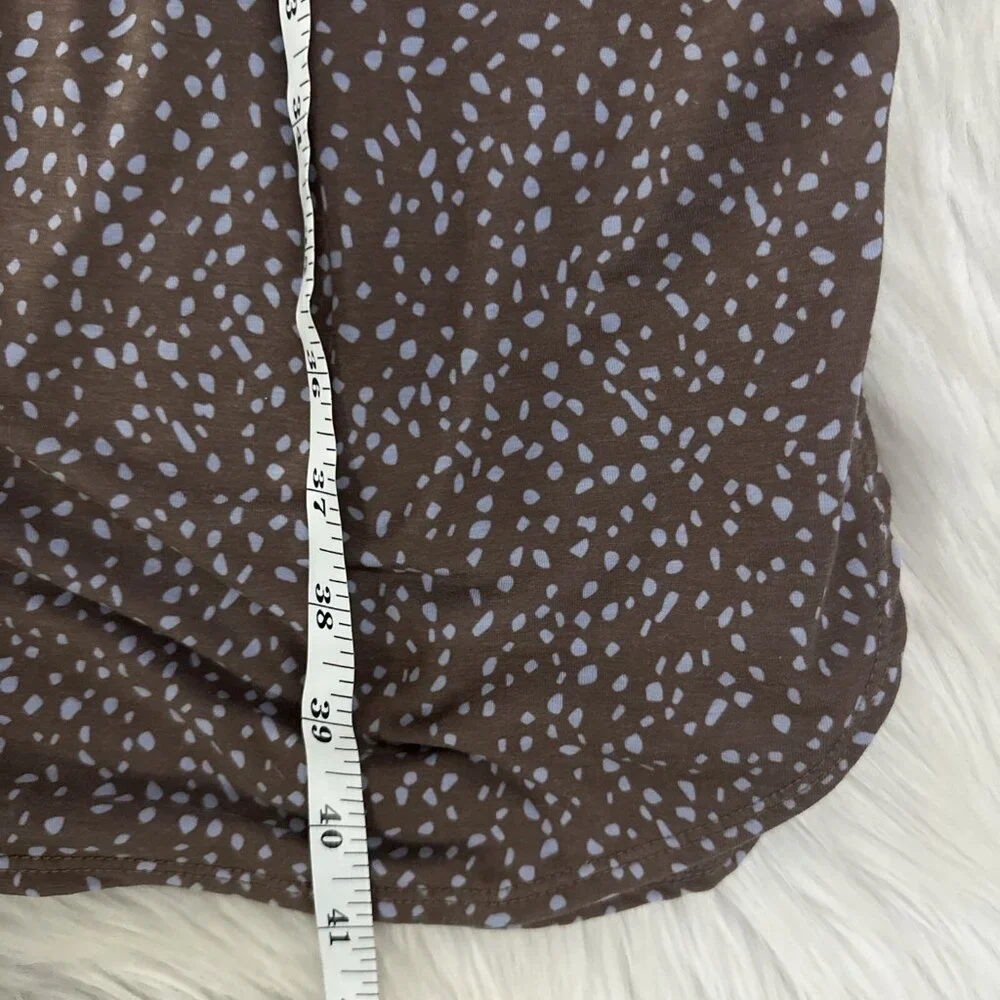 Prana womens XS brown geo pattern strappy hiking dress built in bra - Picture 6 of 13